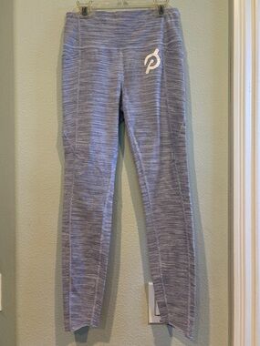 Peloton Light Lavender Striped Workout Leggings
